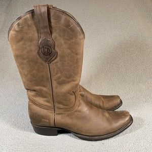 Gold Rush Mens US 10 Mex 29 Handcrafted Cowboy Western Boots Brown